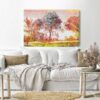 Canvas Wall Art, Abstract Framed Portrait of Vintage Trees Scenic