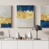 Canvas Wall Art, Abstract Framed Portrait of Drawing resin geode and functional art