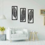 Leaf wall Sticker Set of 3 Each 80x30