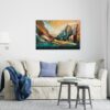 Amazing rock Mountain Landscape canvas Printed wall art