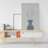 Beautiful Bohemian canvas flower vase Printed wall art
