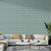 Luxury Royal Damask Brocade Velvet and Silk Seamless  Fabric Wallpaper Covers an area ​​up to 4.2mX3m with adhesive  and smoothing tool