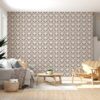Seamless Vintage Baroque Fabric Wallpaper Covers an area ​​up to 4.2mX3m with adhesive  and smoothing tool
