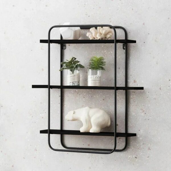 Rectangular 3 Tier Wall Shelf