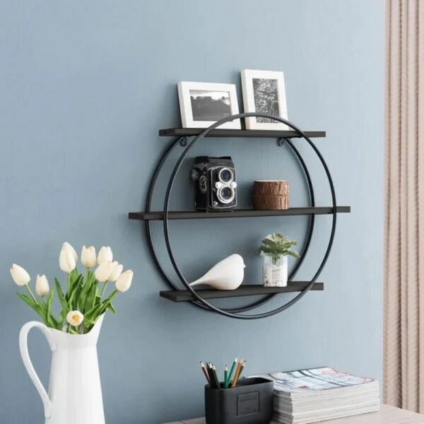 3 Piece Circle Floating Shelf