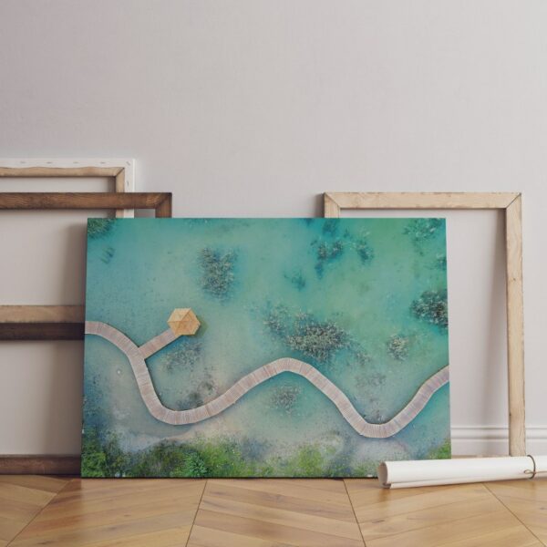 The Famous Footbridge Maldives Canvas Wall Art