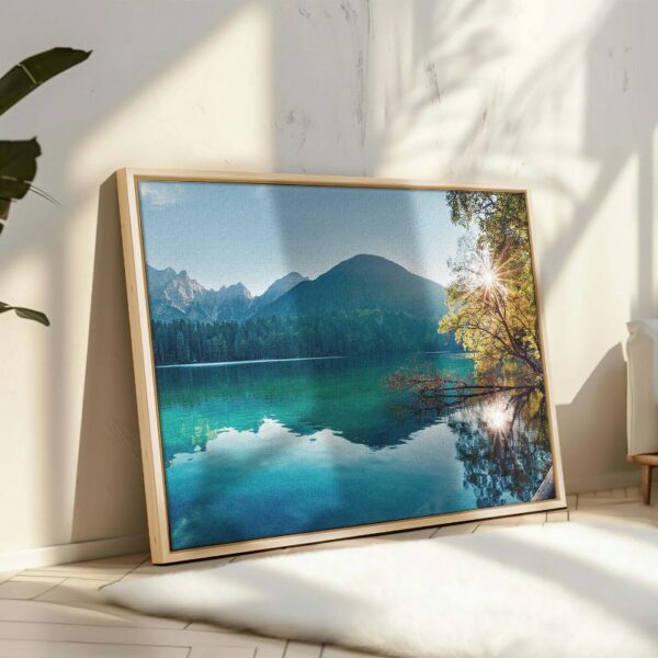 Landscape Mountains Lake Nature Canvas Wall Art