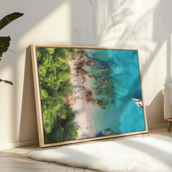 Croatia Panoramic coast Canvas Wall Art