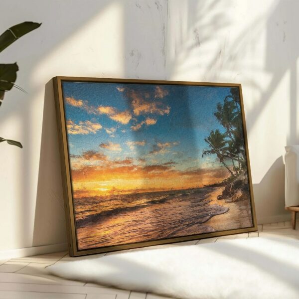 Paradise Tropical Island Beach Canvas Wall Art