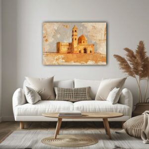 لوحة مسجد مطبوعة على قماش
