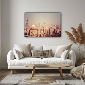 مسجد مدرسة السلطان حسن مطبوع على قماش