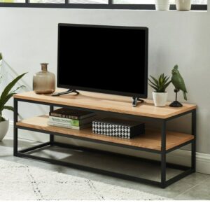 هوم جاليري وحدة تلفاز 150x50x35 اسود * بني