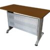 strong Gray metal office desk