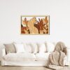 3D Wooden Boho Cat Modern Wall Art 80x53