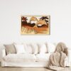 3D Wooden Tropical Dolphin Modern Wall Art 80x53