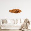 3D Wooden Surfboard with Turtle Art Modern Wall Décor 75x25