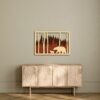 3D Wooden Forest Bears Modern Wall Art 60x40