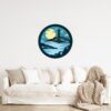 3D Coastal Lighthouse Wooden Wall Art 60x60