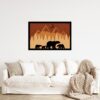 3D Wooden Bear Family Forest Wall Art 80x53