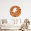 3D World City Skyline Round Wall Art 80x80